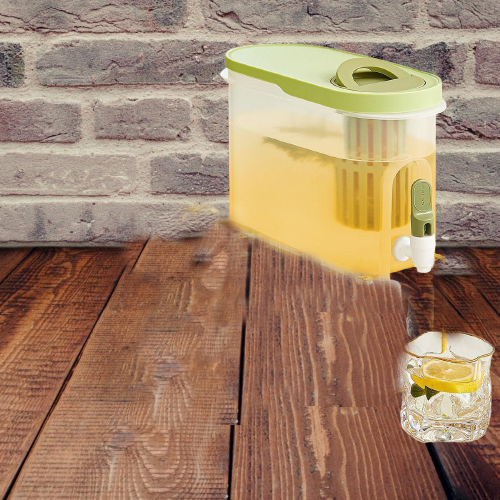 Distributore di Bevande con Rubinetto 3,9 L per preparare tutti i tipi di bevande fredde come preferisci. Puoi mettere frutta, tè, miele, latte, succo di frutta e alcol nel bollitore freddo.