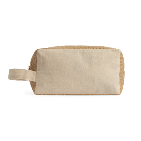 SIENA Beauty case in cotone e juta