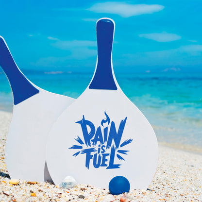 Set di due racchette da spiaggia con una palla
