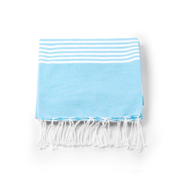 telo mare Pareo da 170 g/m² in 80% cotone e 20% poliestere.