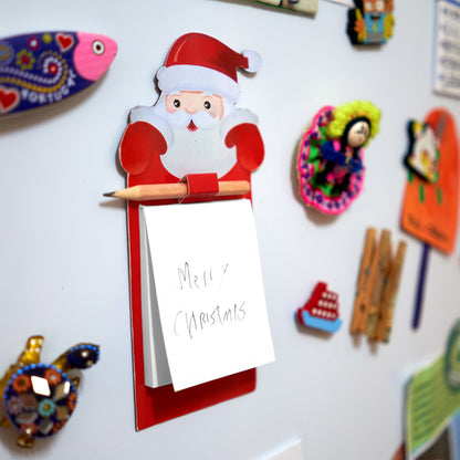 Calamita con disegno natalizio di Babbo Natale