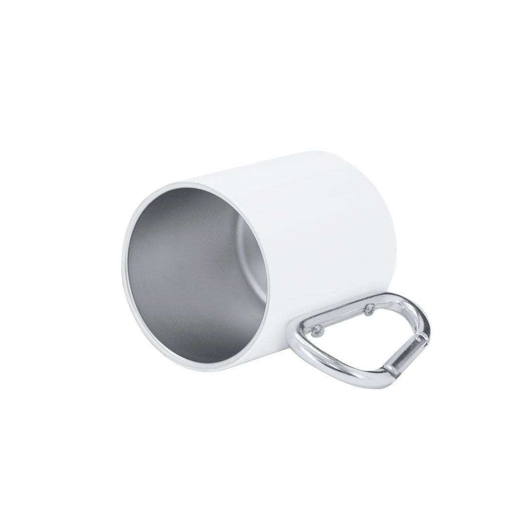 Tazza acciaio doppia parete  220 ml sublimatica con moschettorne