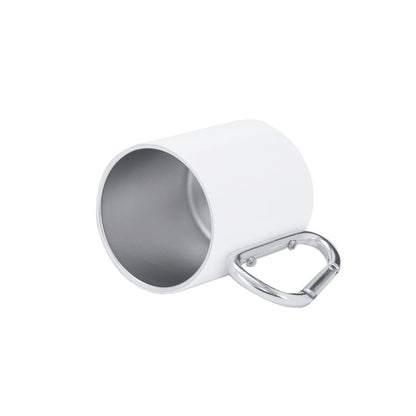 Tazza acciaio doppia parete  220 ml sublimatica con moschettorne