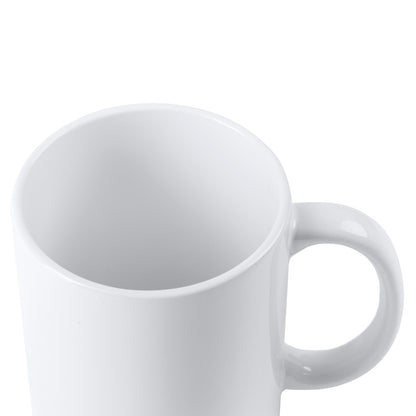 Tazza  a sublimazione. da 350 ml in ceramica  lucida GRADO AAA con scatola bianca
