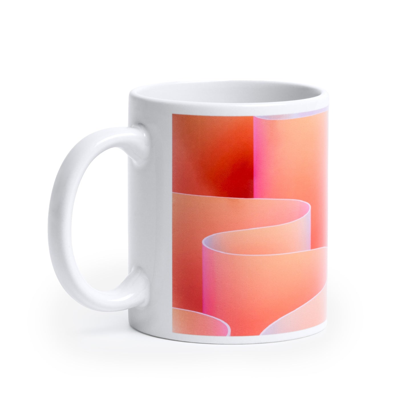 Tazza  a sublimazione. da 350 ml in ceramica  lucida GRADO AAA con scatola bianca
