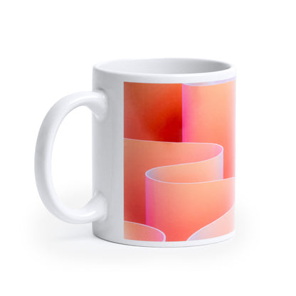 Tazza  a sublimazione. da 350 ml in ceramica  lucida GRADO AAA con scatola bianca