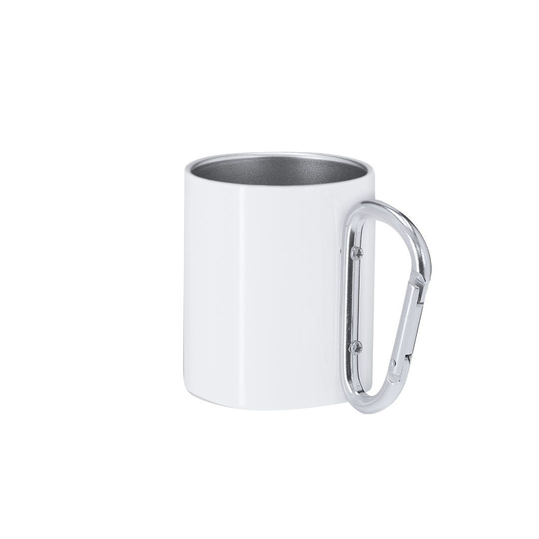 Tazza acciaio doppia parete  220 ml sublimatica con moschettorne