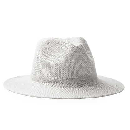 Elegante cappello a tesa piatta per una migliore protezione dal sole con una fascia interna per il massimo comfort.
