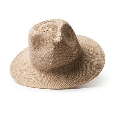 Elegante cappello a tesa piatta per una migliore protezione dal sole con una fascia interna per il massimo comfort.