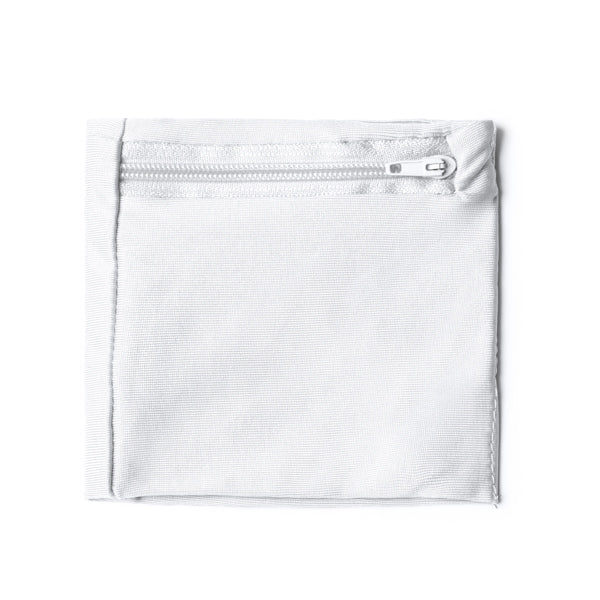 Polsino sublimazione elastico con tasca con chiusura a zip.