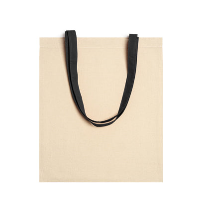 Shopper 100% cotone 105 g/m². Manici lunghi 70 cm colorati.