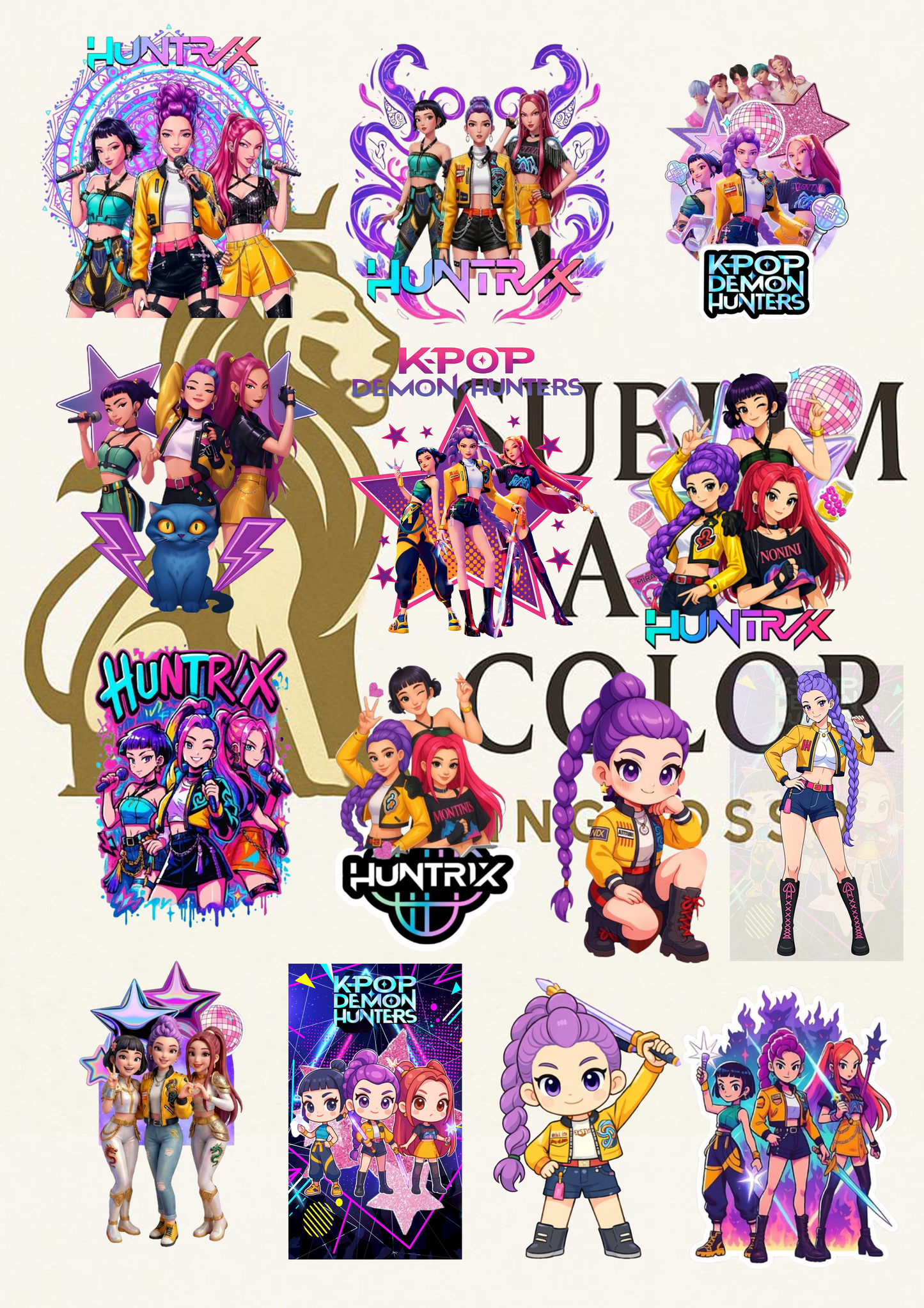HUNTRIX 14 IMMAGINE  UV DTF