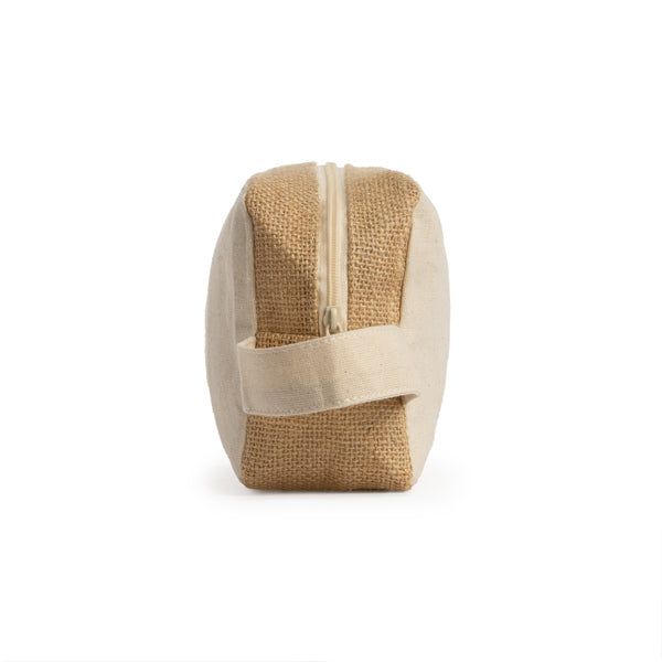SIENA Beauty case in cotone e juta
